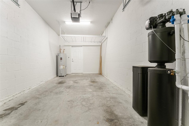 9140 Hillcroft Dr, Riverview, FL 33578 - garage with water heater and a garage door opener