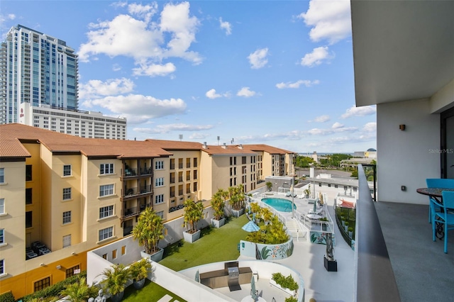199 Dali Blvd Unit 607, Saint Petersburg, FL 33701 - balcony featuring view of pool