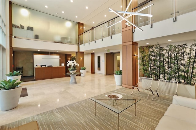 400 4th Ave S Unit 301, Saint Petersburg, FL 33701 - building lobby featuring a high ceiling and recessed lighting
