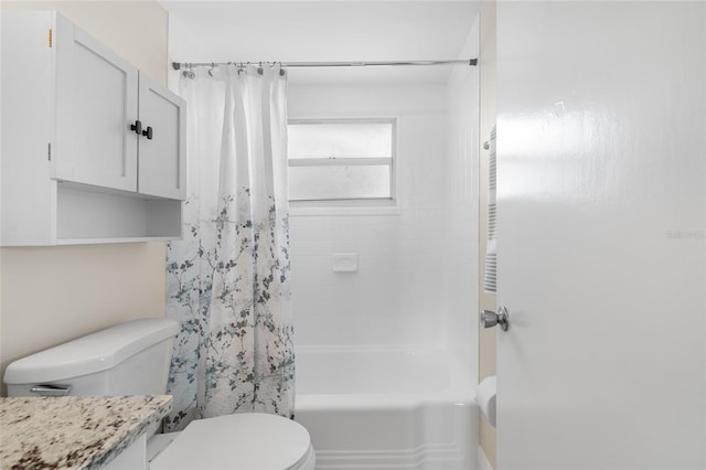 10599 111th Ave N, Largo, FL 33773 - full bathroom with toilet, shower / tub combo, and vanity