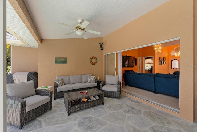 10228 Yellow Pine Way, Hudson, FL 34667 - view of patio with an outdoor hangout area and ceiling fan