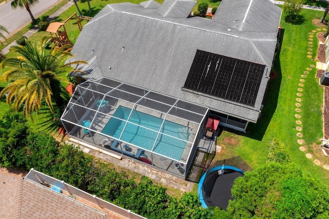 10228 Yellow Pine Way, Hudson, FL 34667 - view from above of property featuring a pool