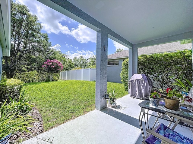 4315 Whittner Dr, Land O Lakes, FL 34639 - view of patio / terrace featuring grilling area