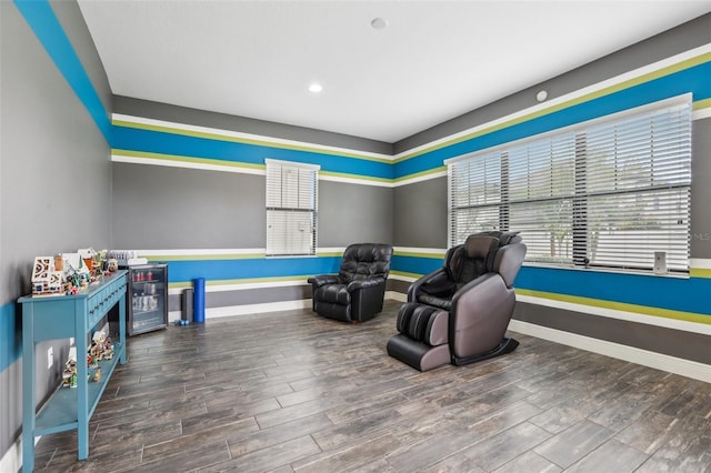 808 Vittorio Pl, Brandon, FL 33511 - sitting room with wood finished floors, baseboards, and recessed lighting