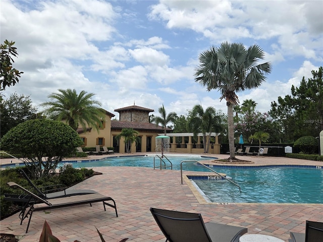 808 Vittorio Pl, Brandon, FL 33511 - community pool with a patio area