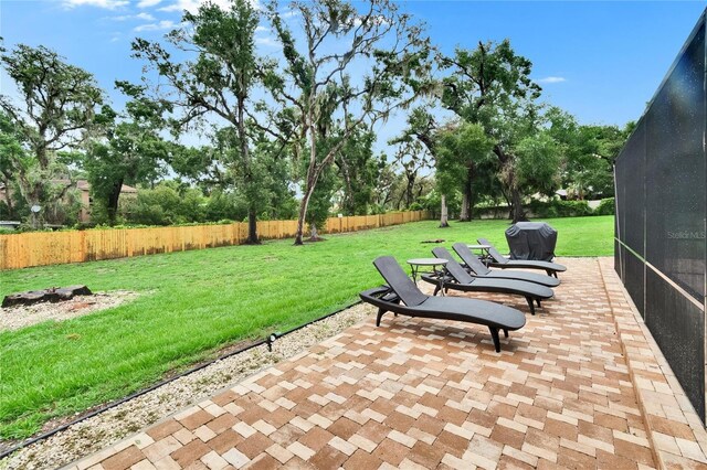 8222 Valrie Ln, Riverview, FL 33569 - view of patio / terrace with area for grilling