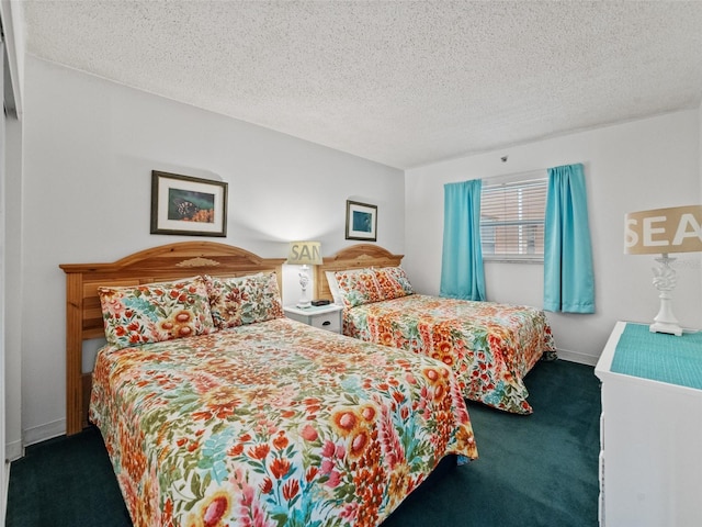 18610 Gulf Blvd Unit 208, Indian Shores, FL 33785 - carpeted bedroom featuring a textured ceiling
