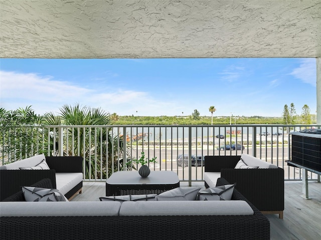 18610 Gulf Blvd Unit 208, Indian Shores, FL 33785 - balcony with central AC unit and an outdoor living space