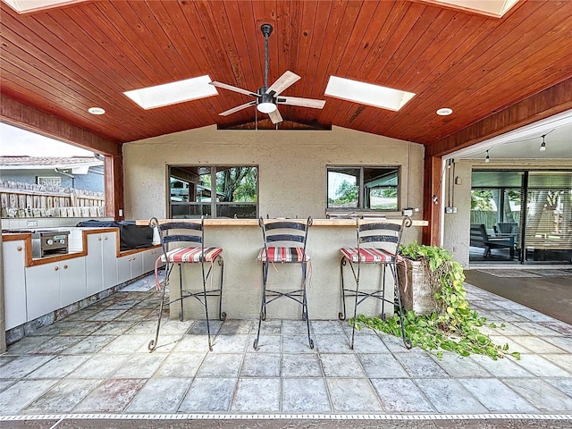 11525 Country Oaks Dr, Tampa, FL 33618 - view of patio / terrace with ceiling fan and area for grilling