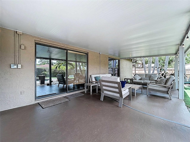 11525 Country Oaks Dr, Tampa, FL 33618 - view of patio / terrace featuring an outdoor hangout area