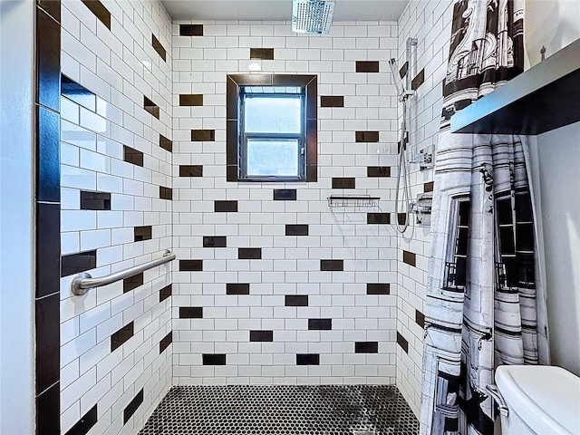 11525 Country Oaks Dr, Tampa, FL 33618 - bathroom with tiled shower and toilet