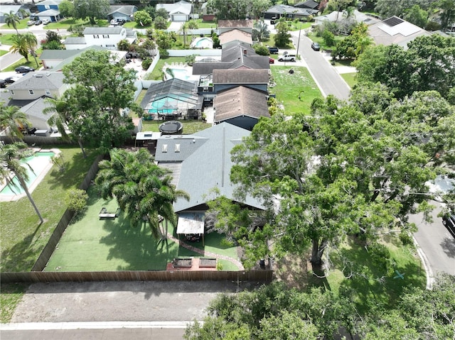 11525 Country Oaks Dr, Tampa, FL 33618 - aerial perspective of suburban area with a pool area