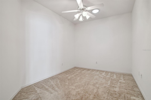 19409 Weymouth Dr, Land O Lakes, FL 34638 - carpeted empty room featuring ceiling fan and baseboards