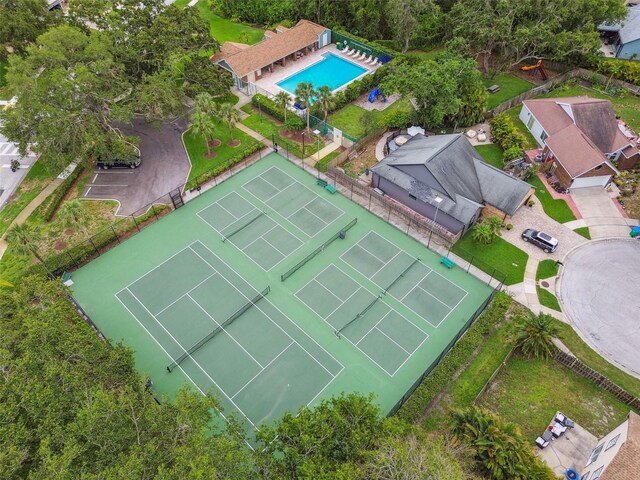 3673 Fremantle Dr, Palm Harbor, FL 34684 - drone / aerial view of a pool