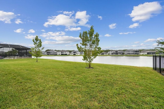 6129 Marsh Trail Dr, Odessa, FL 33556 - view of green lawn featuring a water view and a residential view