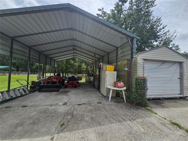 4352 Joy Dr, Land O Lakes, FL 34638 - view of parking with a detached carport