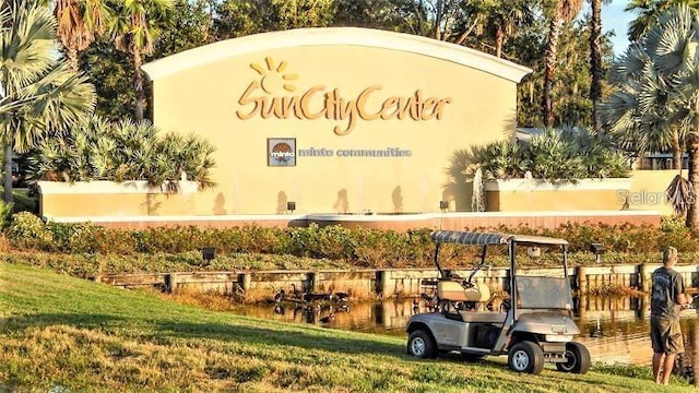 1510 Flamingo Ln, Sun City Center, FL 33573 - community / neighborhood sign featuring a lawn
