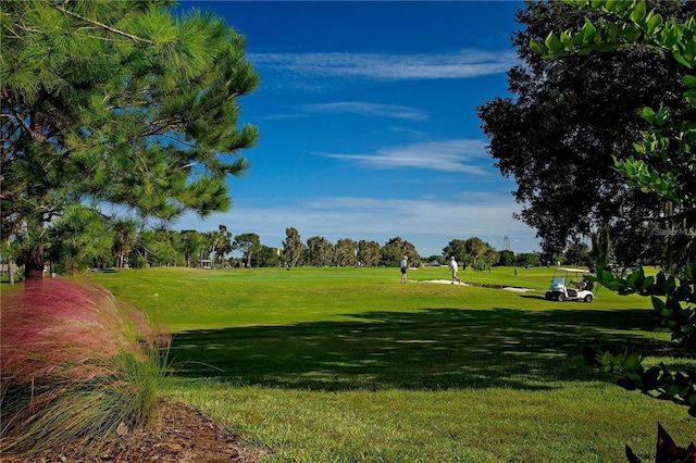 1510 Flamingo Ln, Sun City Center, FL 33573 - view of home's community with view of golf course and a lawn