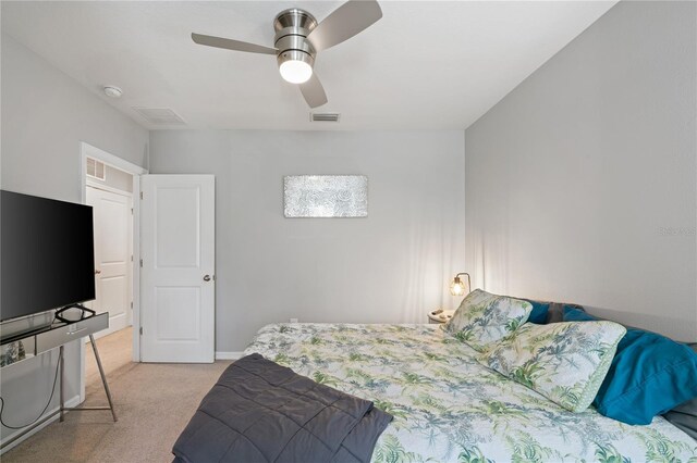 4504 Silver Lining St, Sarasota, FL 34238 - bedroom featuring light carpet and a ceiling fan