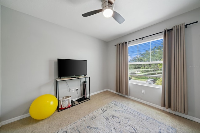 4504 Silver Lining St, Sarasota, FL 34238 - interior space with baseboards and a ceiling fan