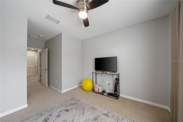 4504 Silver Lining St, Sarasota, FL 34238 - unfurnished bedroom with carpet, baseboards, and ceiling fan