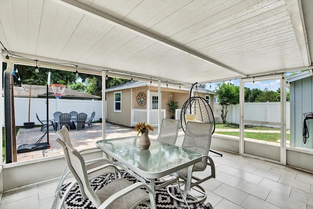 801 Kirkcaldy Way, Valrico, FL 33594 - sunroom with outdoor dining space and plenty of natural light