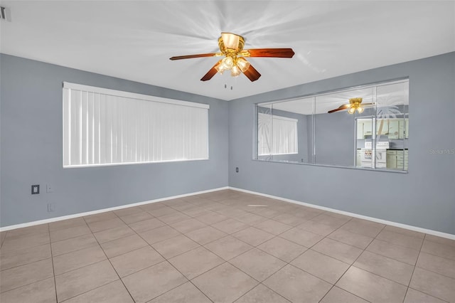 1415 Yale Dr, Holiday, FL 34691 - tiled spare room with ceiling fan