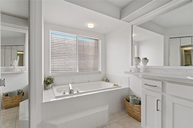 11411 Terrell, Spring Hill, FL 34606 - bathroom with a bath, tile patterned flooring, and vanity