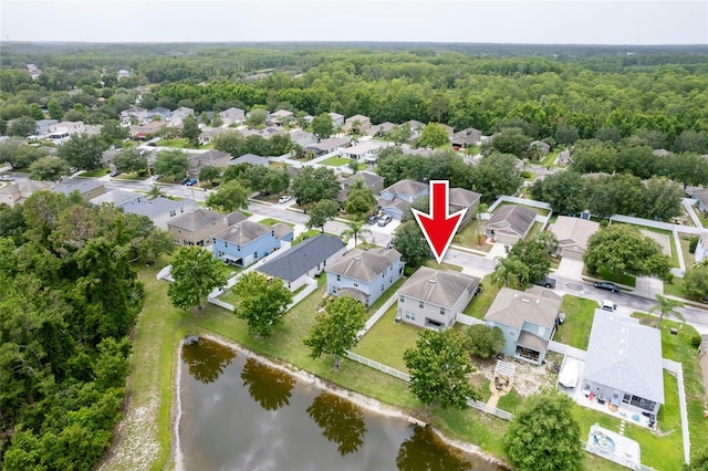 12624 White Bluff Rd, Hudson, FL 34669 - aerial view of residential area with a nearby body of water and a forest