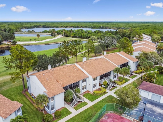 1967 Cormorant Ct Unit 515, Clearwater, FL 33762 - drone / aerial view of a nearby body of water and a golf club