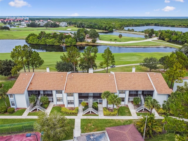 1967 Cormorant Ct Unit 515, Clearwater, FL 33762 - drone / aerial view of a local golf course and a large body of water