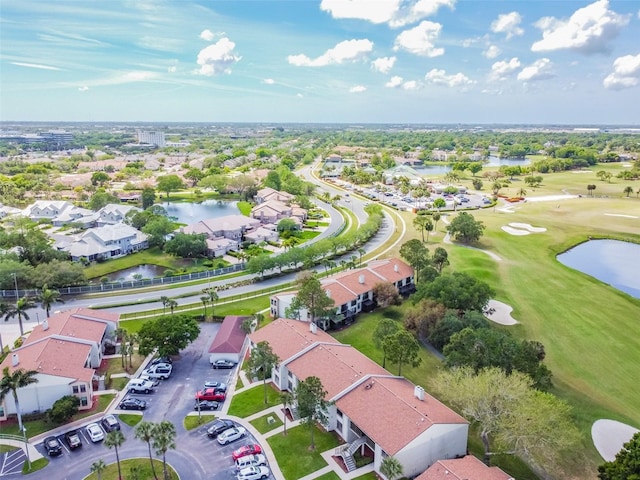 1967 Cormorant Ct Unit 515, Clearwater, FL 33762 - aerial view of property and surrounding area with a nearby body of water, a local golf course, and nearby suburban area