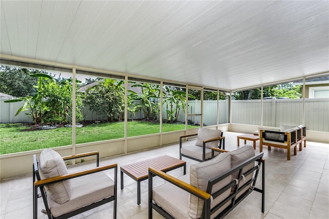 12335 Glenfield Ave, Tampa, FL 33626 - sunroom / solarium featuring outdoor lounge area