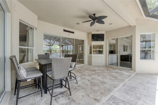 15012 Maurine Cove Ln, Odessa, FL 33556 - sunroom with a ceiling fan