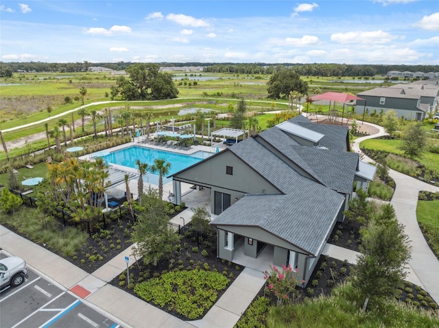 34797 Rainville Loop, Zephyrhills, FL 33541 - aerial view of a pool area
