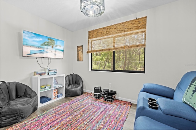 7013 W Polaris Ct, Homosassa, FL 34446 - living room with baseboards and wood finished floors