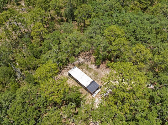 7013 W Polaris Ct, Homosassa, FL 34446 - view from above of property with a heavily wooded area
