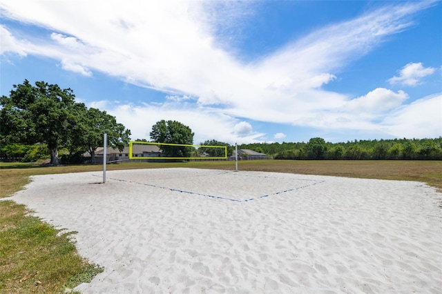 19104 Cellini Pl, Lutz, FL 33558 - view of home's community with volleyball court and a lawn