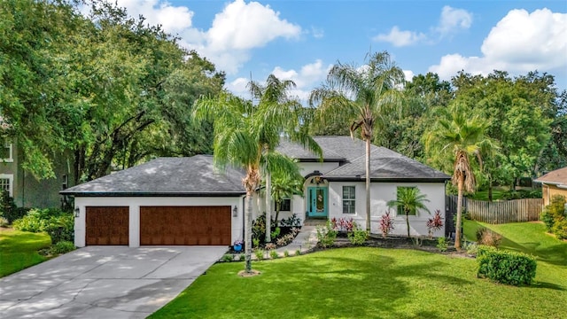 2435 Fox Forest Dr, Lutz, FL 33549 - single story home with an attached garage, driveway, stucco siding, and roof with shingles