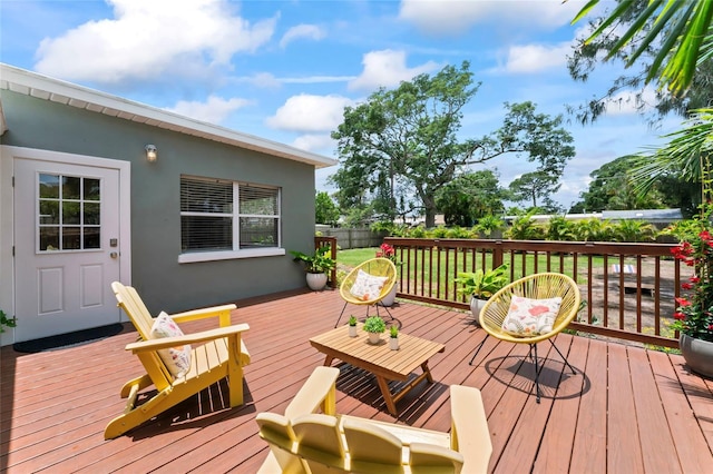 9000 Bay St NE, Saint Petersburg, FL 33702 - view of wooden terrace