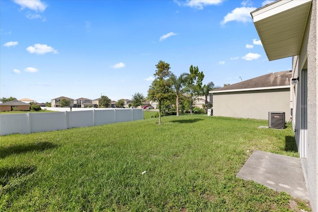 14403 Dunrobin Dr, Wimauma, FL 33598 - view of yard with cooling unit and a residential view