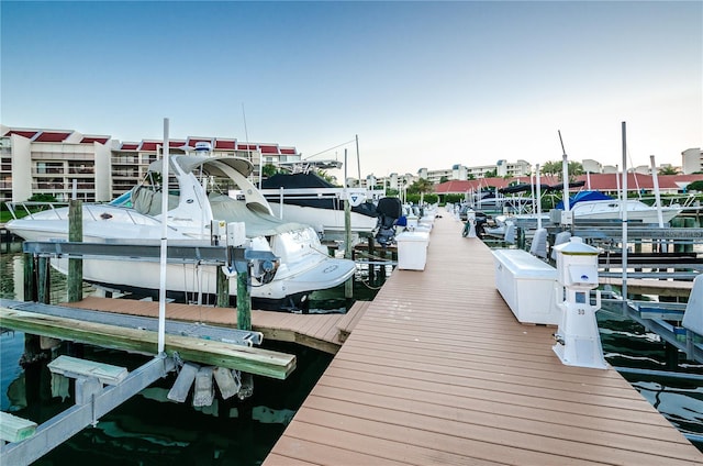 7932 Sailboat Key Blvd S Unit 406, South Pasadena, FL 33707 - dock area featuring boat lift and a water view
