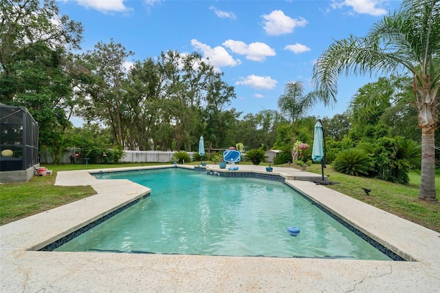 2306 S Valrico Rd, Valrico, FL 33596 - view of pool with a patio and view of scattered trees
