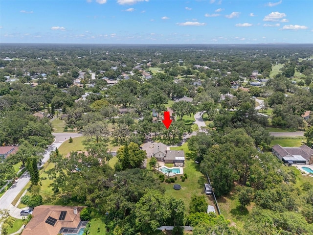 2306 S Valrico Rd, Valrico, FL 33596 - aerial view of property and surrounding area featuring a pool area and nearby suburban area