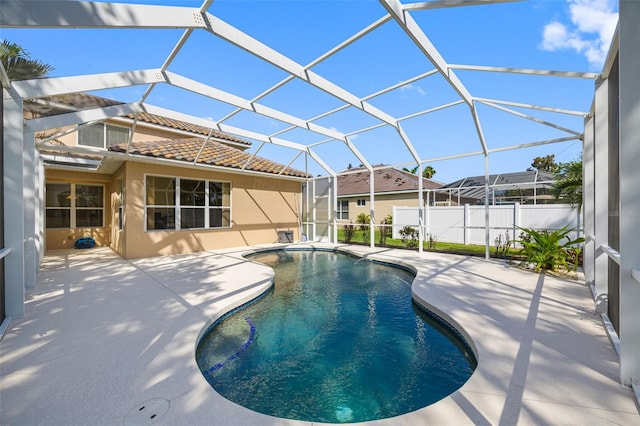 1178 Fraser Pine Blvd, Sarasota, FL 34240 - view of pool featuring a patio area and a lanai