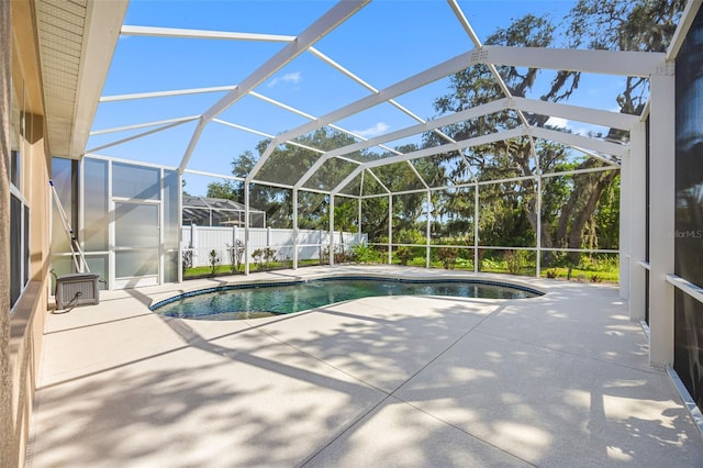 1178 Fraser Pine Blvd, Sarasota, FL 34240 - view of pool featuring a patio area and glass enclosure