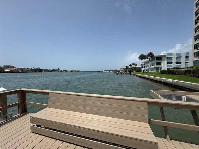 750 Island Way Unit 101, Clearwater Beach, FL 33767 - dock featuring a water view