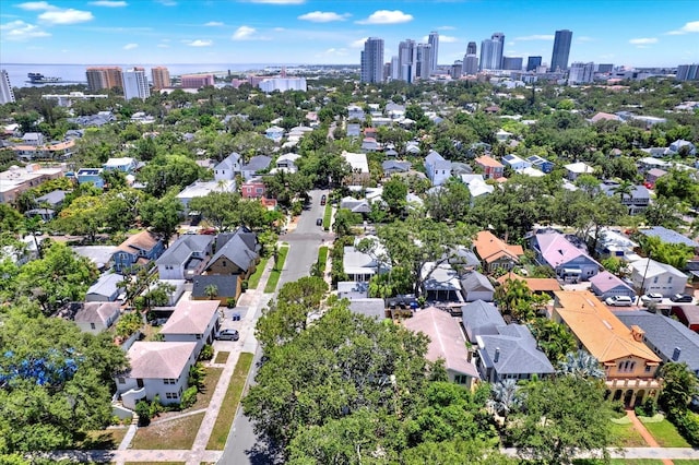258 14th Ave NE, Saint Petersburg, FL 33701 - aerial perspective of suburban area with skyline