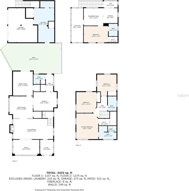 258 14th Ave NE, Saint Petersburg, FL 33701 - view of property floor plan
