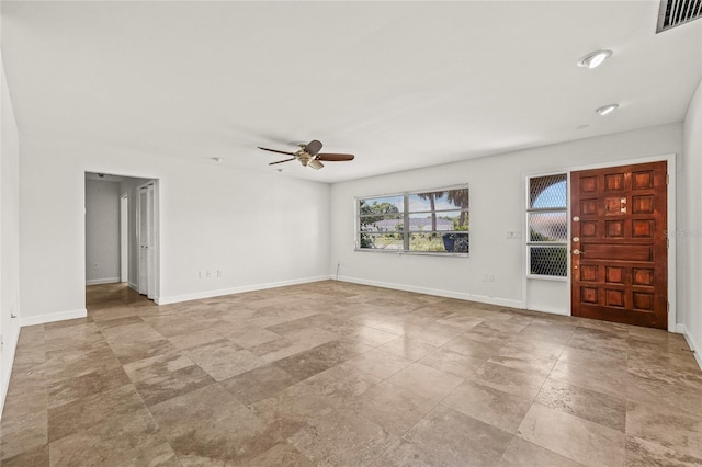 358 Suwanee Ave, Sarasota, FL 34243 - spare room with ceiling fan and baseboards